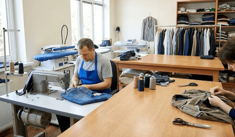 Kledingreparatie service